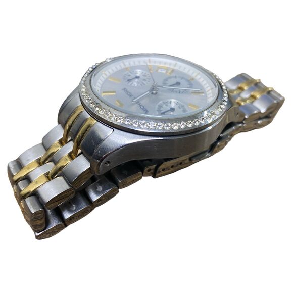 Michael Kors Two Tone Chrono Crystal Accent Bezel Stainless Steel Watch MK5098 main image 7
